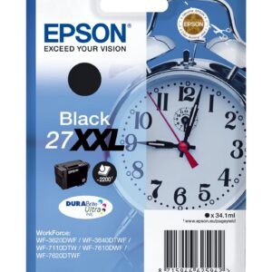 Tinteiro 27XXL WF-3xxx/WF-7xxx - C13T27914012 (Preto) - EPSON