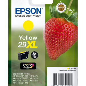 Tinteiro EPSON Serie 29XL Amarelo XP-235/332/335/432/435 - C13T29944012