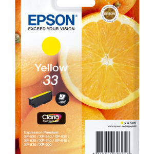 Tinteiro Serie 33 Amarelo XP-530/630/635/830 - EPSON