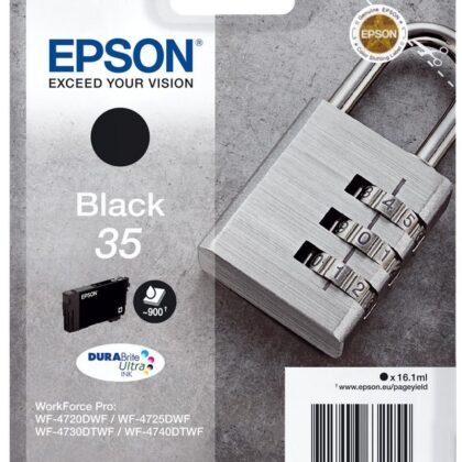 Tinteiros EPSON Preto Serie 35 WF-4720/4725/4740 - C13T35814010