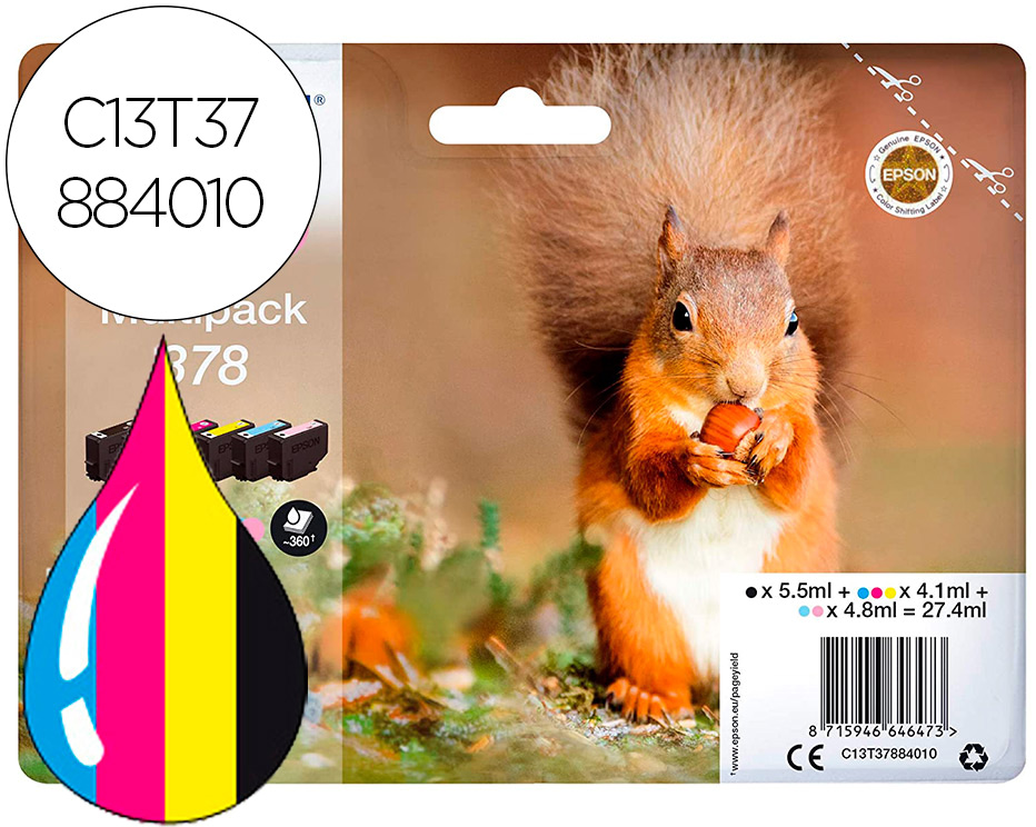 Pack Multicor 378 Expression Home Xp-8605/15000/8500 - EPSON