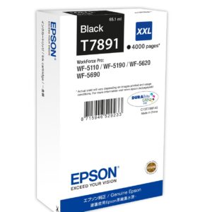 Tinteiro XXL 4000p WF-5xxx (Preto) - EPSON
