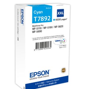 Tinteiro EPSON Cyan XXL 4000p Wf-5xxx-C13T789240