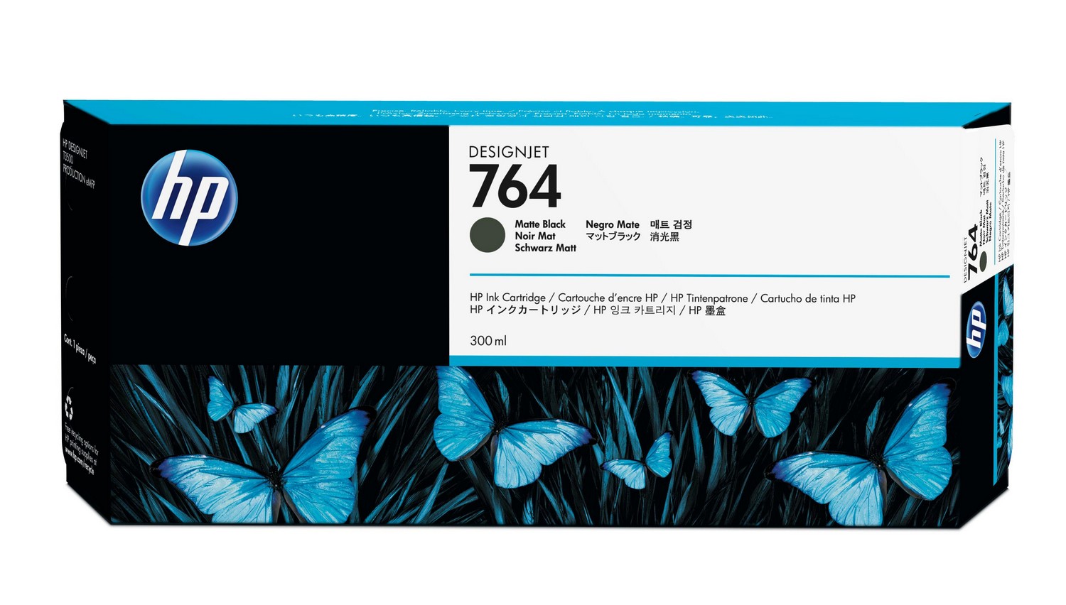 Tinteiro 764 Preto Mate (300ml) - HP