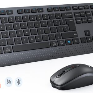 Teclado + Rato C2000 Wireless/Bluetooh PT (Cinzento) - MEETION