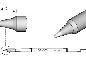 Ponta p/ Ferro Soldar (Ø 0,3mm) - JBC