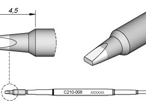Ponta p/ Ferro Soldar Advanced (1,3 x 0,6mm) - JBC