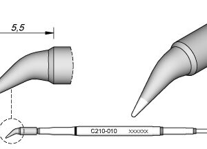 Ponta Curva p/ Ferro Soldar Advanced (? 0,3mm) - JBC