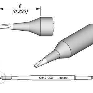 Ponta p/ Ferro Soldar Advanced (0,4 x 0,2mm) - JBC