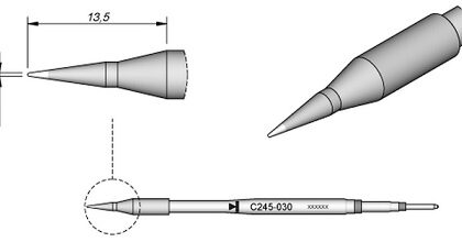 Ponta p/ Utensilio de Mão T245-PA (Ø0,2mm) - JBC