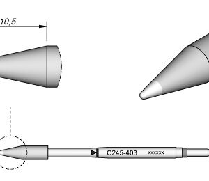 Ponta p/ Utensilio de Mão T245-PA (Ø1mm) - JBC