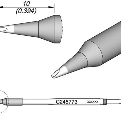 Ponta p/ Ferro Soldar (0,8 x 0,3 mm) - JBC