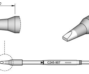 Ponta p/ Ferro Soldar Cinzel Advanced (10 x 2,2mm) - JBC