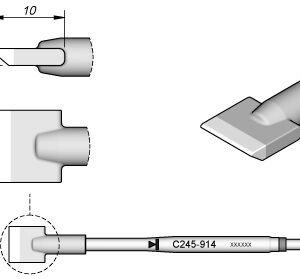 Ponta p/ Utensilio de Mão T245-PA (10 x 2,4mm) - JBC