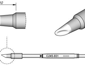 Ponta p/ Utensilio de Mão T245-PA (Ø2,7mm) - JBC