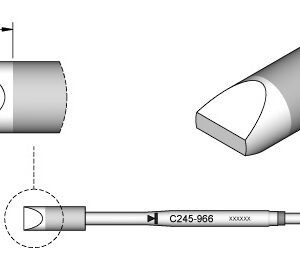 Ponta p/ Utensilio de M?o T245-PA (6,6 x 1,8mm) - JBC
