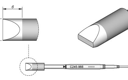 Ponta p/ Utensilio de Mão T245-PA (6,6 x 1,8mm) - JBC
