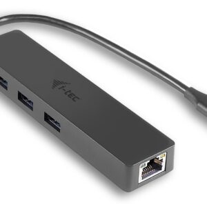 Hub USB C 3.1 - 3x USB A 3.0 / RJ45 (Preto) - I-TEC
