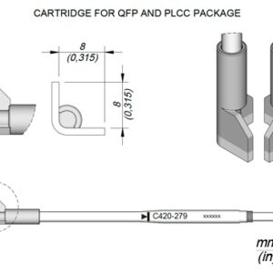 Ponta p/ Utensilio de M?o HT420-A (8mm) - JBC