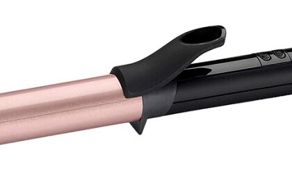 Modelador de Cabelo 25mm Curling Tong (Preto/Rosa Dourado) - BABYLISS