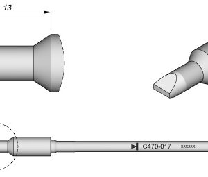 Ponta p/ Utensilio de M?o T470 (5 x 1,2mm) - JBC