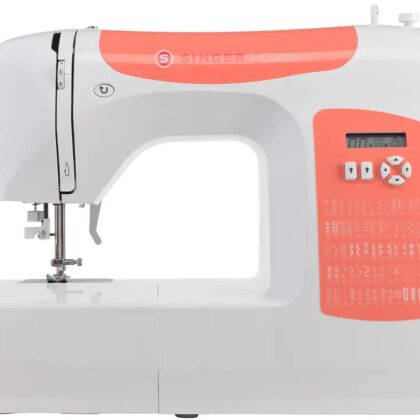 Máquina de Costura M3405 (Branco/Laranja) - SINGER