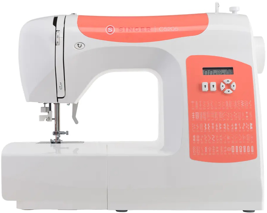 Máquina de Costura M3405 (Branco/Laranja) - SINGER