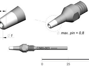 Bico Dessoldar p/ Dessoldador DR560 (?1mm) - JBC