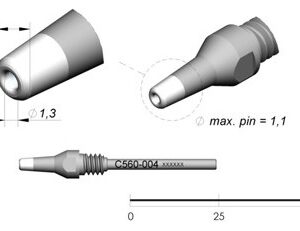 Bico Dessoldar p/ Dessoldador DR560 (Ø1,3 x Ø3,2mm) - JBC