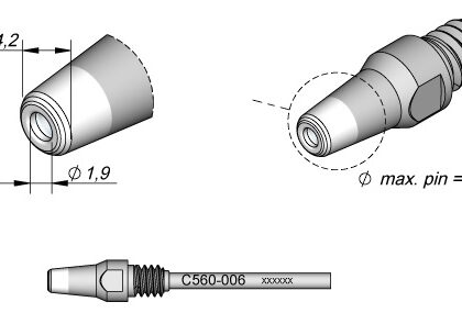 Bico Dessoldar p/ Dessoldador DR560 (4,2 x 1,9mm) - JBC