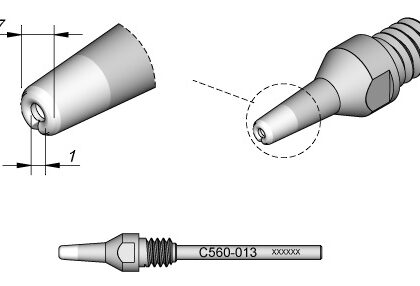 Bico Dessoldar p/ Dessoldador DR560 (Ø1mm) - JBC