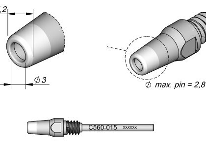 Bico Dessoldar p/ Dessoldador DR560 (5,2 x 3mm) - JBC