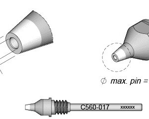 Bico Dessoldar p/ Dessoldador DR560 (? 1,1mm) - JBC