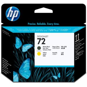 Cabe?a de Impress?o 72 Preto Mate / Amarelo - HP