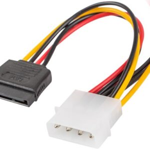 Cabo Adaptador Alimentação Molex Macho p/ 2x Sata Fêmea (15cm) - LANBERG