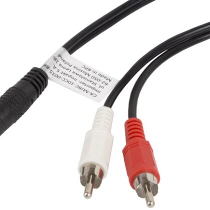 Cabo Mini Jack 3.5mm Macho - 2x RCA Macho (1,5 mts) - LANBERG