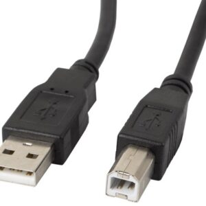 Cabo USB-A Macho - Cabo USB-B 2.0 Preto (5 mts) - LANBERG