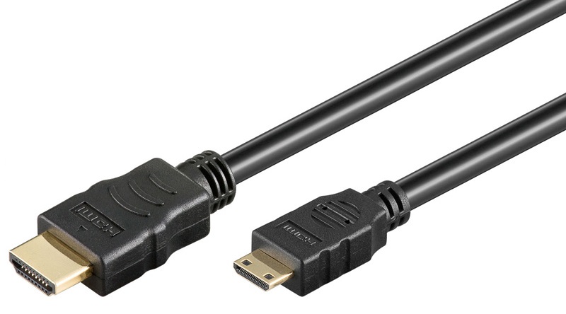 Cabo Mini HDMI - HDMI V2.0 Dourado (1,5 mts) - GOOBAY