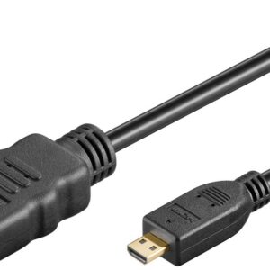 Cabo Micro HDMI - HDMI V1.4 Dourado (1,5 mts) - GOOBAY