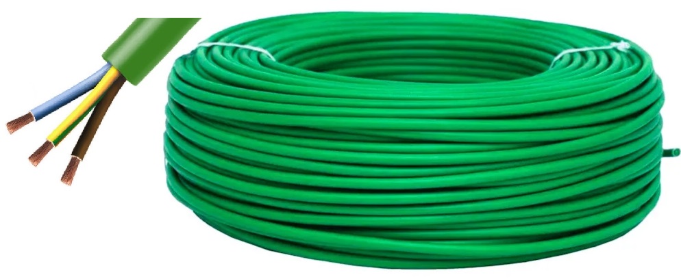 Bobine Cabo XG 3x 2,5mm Rigido (Verde) - 100 mts