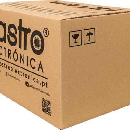 Caixa Cartão Canelado Castro Electrónica (Tamanho M) - 40 x 30 x 25 cm
