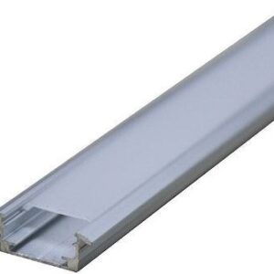 Calha Alum?nio 69x29mm Encastrar c/ Difusor Opaco p/ Fita de LEDs, ... com Acess?rios (2 mts)
