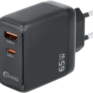 Adaptador USB-C + USB-A PD 65W GaN - NIMO