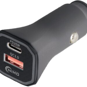 Carregador Isqueiro Duplo USB-C + USB-A 30W - NIMO