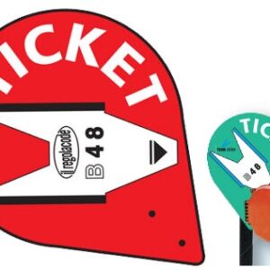 Placa PVC Indicador de TICKET p/ Expedidor Senhas