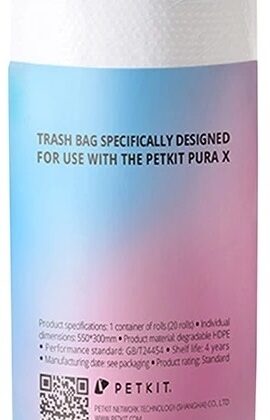 Rolo de Sacos Higiénicos p/ Caixa de Areia Pura X/Max (20 unidades) - PETKIT