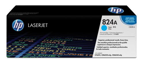 HP 824A Laser cartridge 21000páginas Ciano