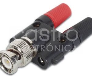 Ficha BNC Macho - 2x Banana (4mm) - VELLEMAN