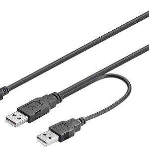 Cabo USB Duplo p/ Mini USB 5 Pinos (1 metro) - GOOBAY