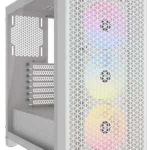 Caixa ATX 3000D Airflow RGB Vidro Temperado (Branco) - CORSAIR